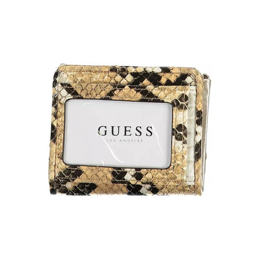 Guess Jeans Elegant Beige Wallet with Contrasting Accents elegant-beige-wallet-with-contrasting-accents