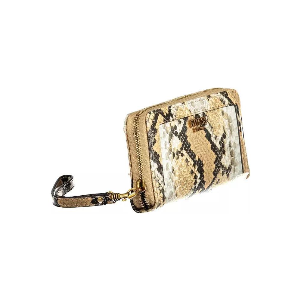 Guess Jeans Sophisticated Beige Polyethylene Wallet sophisticated-beige-polyethylene-wallet
