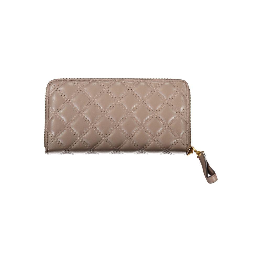 Guess Jeans Elegant Beige Zip Wallet with Chic Detailing elegant-beige-zip-wallet-with-chic-detailing