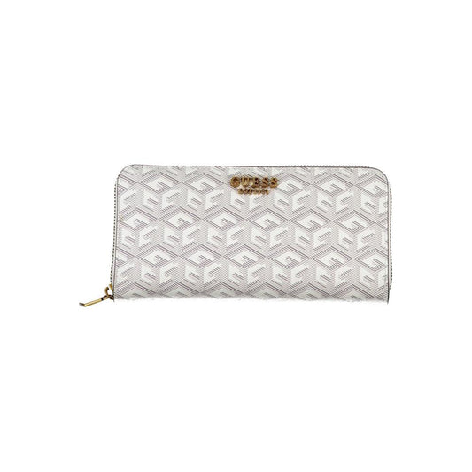 Guess Jeans | Chic White Multi-Compartment Wallet| McRichard Designer Brands   