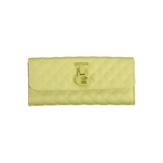 Guess Jeans | Chic Sunshine Yellow Tri-Fold Wallet| McRichard Designer Brands   