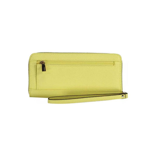Guess Jeans Chic Yellow Polyethylene Compact Wallet chic-yellow-polyethylene-compact-wallet