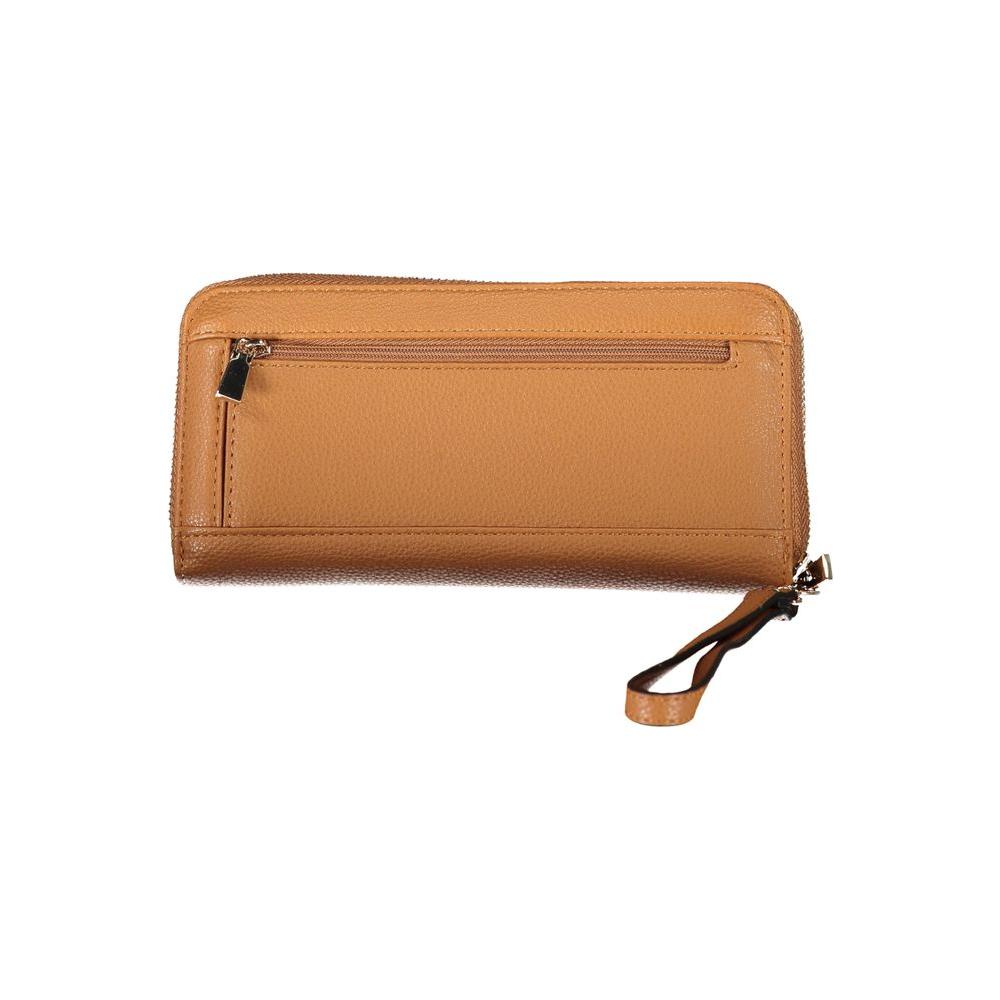 Guess Jeans | Chic Brown Polyethylene Wallet with Coin Purse| McRichard Designer Brands   