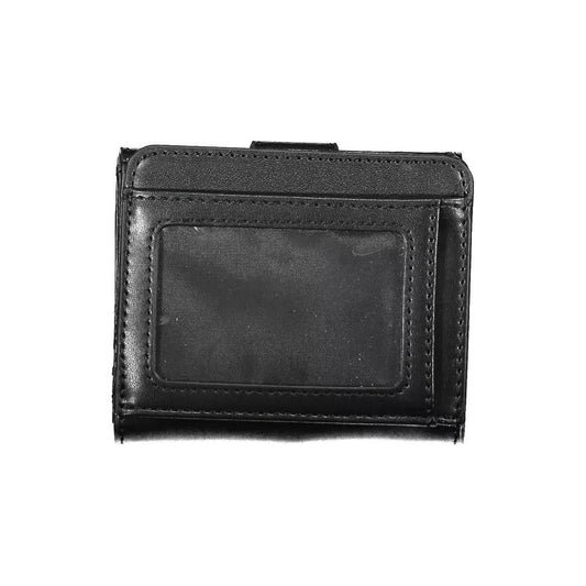 Chic Black Two-Compartment Wallet