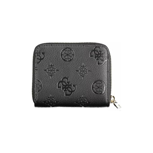 Elegant Black Wallet with Contrasting Details