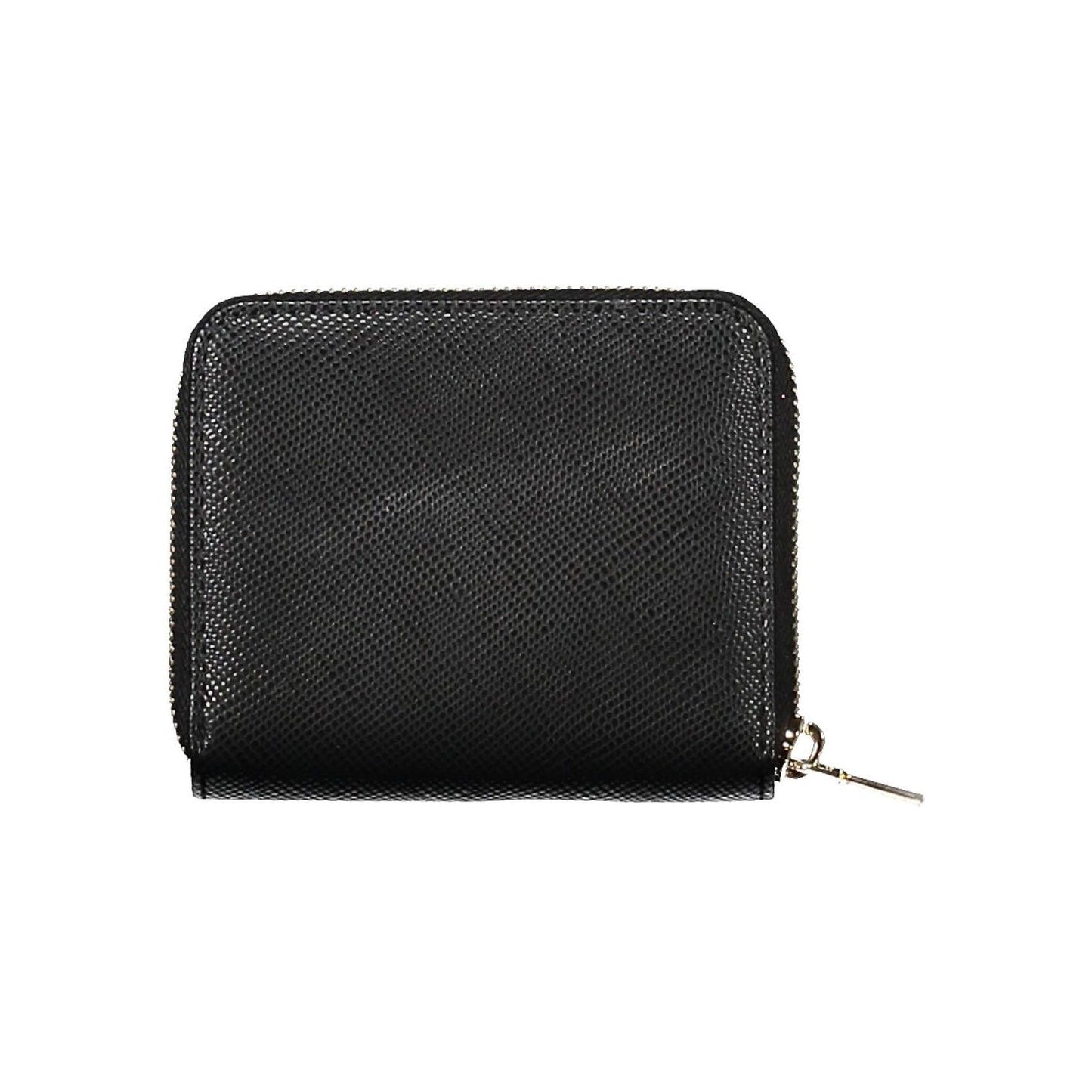 Guess Jeans Sleek Black Polyethylene Zip Wallet sleek-black-polyethylene-zip-wallet