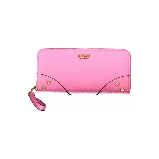 Guess Jeans | Chic Pink Multi-Compartment Wallet| McRichard Designer Brands   