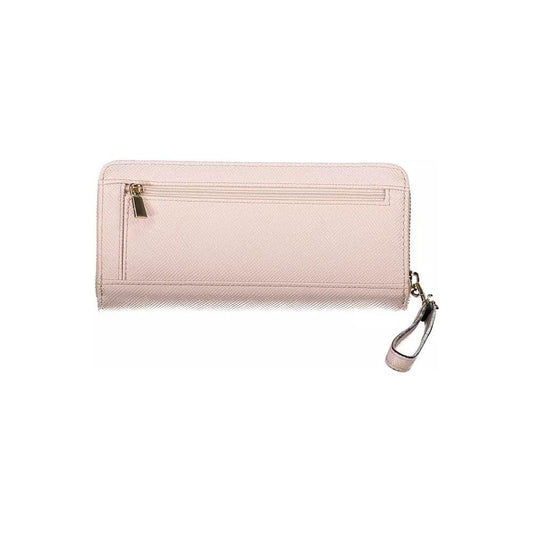 Guess Jeans Sleek Pink Polyethylene Men's Wallet sleek-pink-polyethylene-mens-wallet
