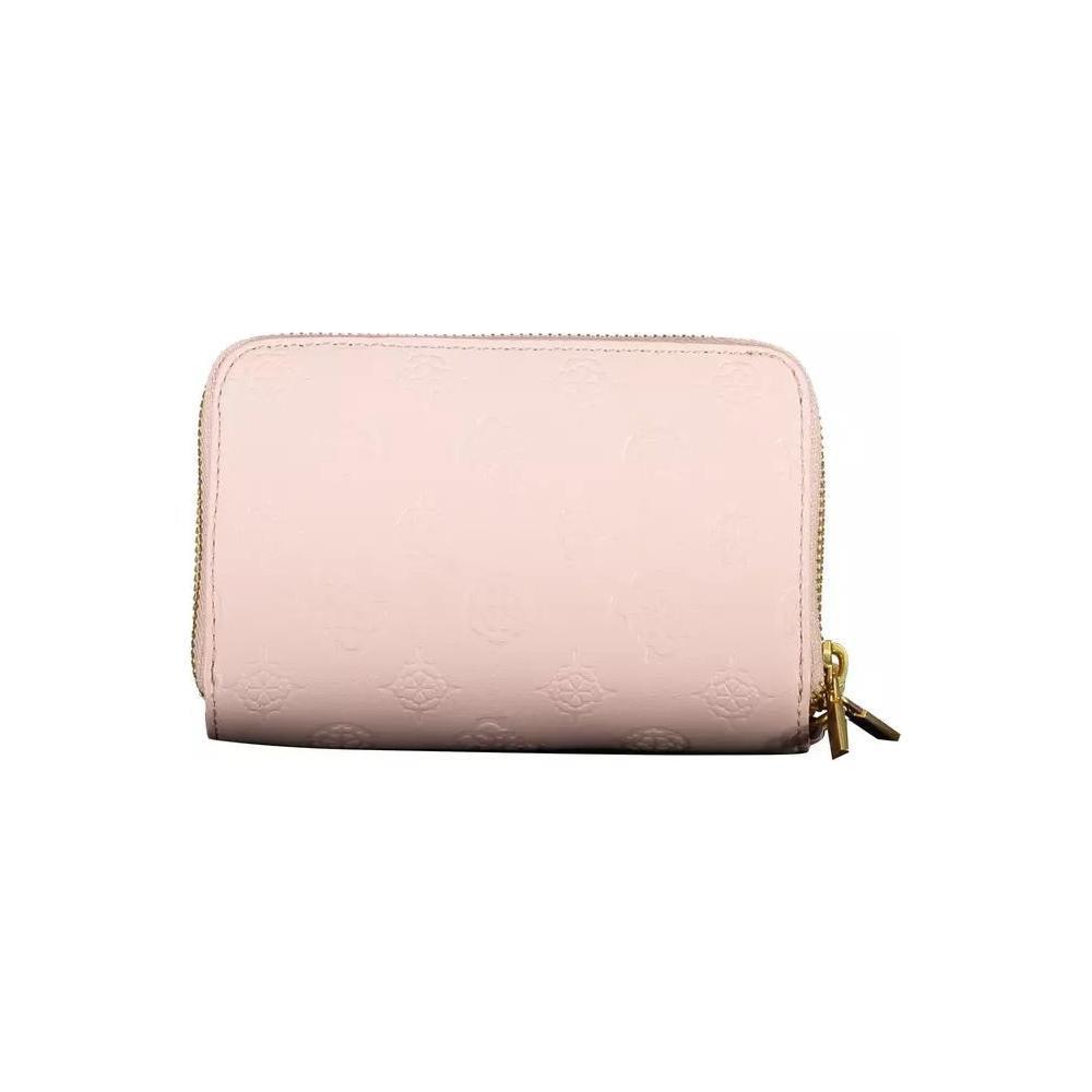 Guess Jeans Chic Pink Double Compartment Wallet with Logo Detail chic-pink-double-compartment-wallet-with-logo-detail