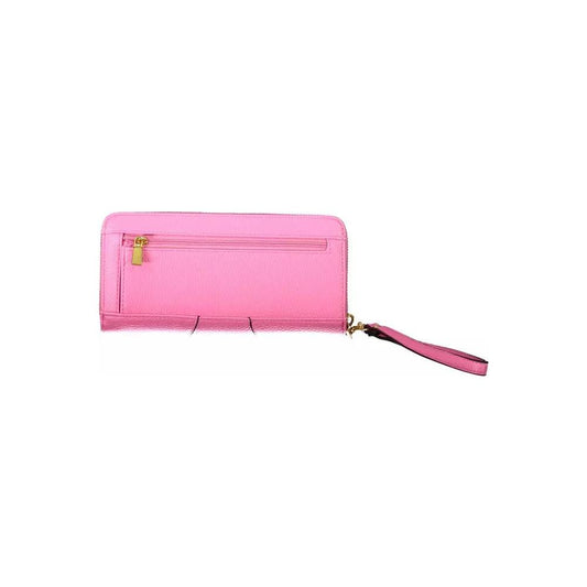 Chic Pink Multi-Compartment Wallet