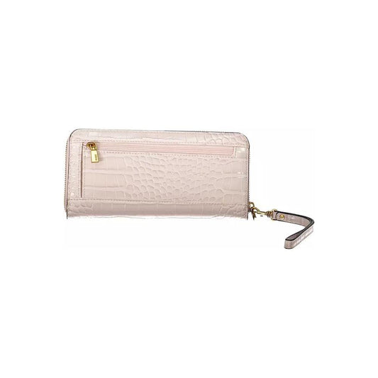 Guess Jeans | Chic Pink Wallet with Contrasting Details| McRichard Designer Brands   