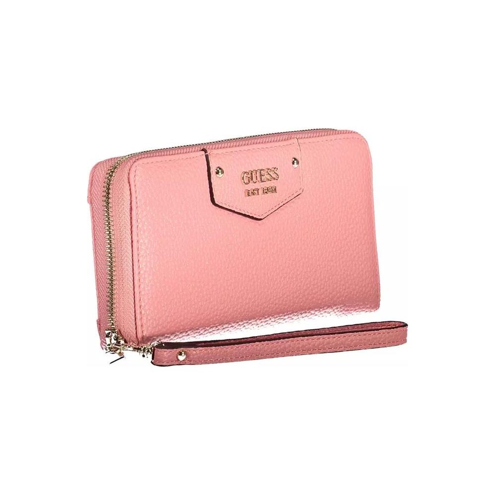 Guess Jeans Chic Pink Wallet with Contrasting Details chic-pink-wallet-with-contrasting-details-2