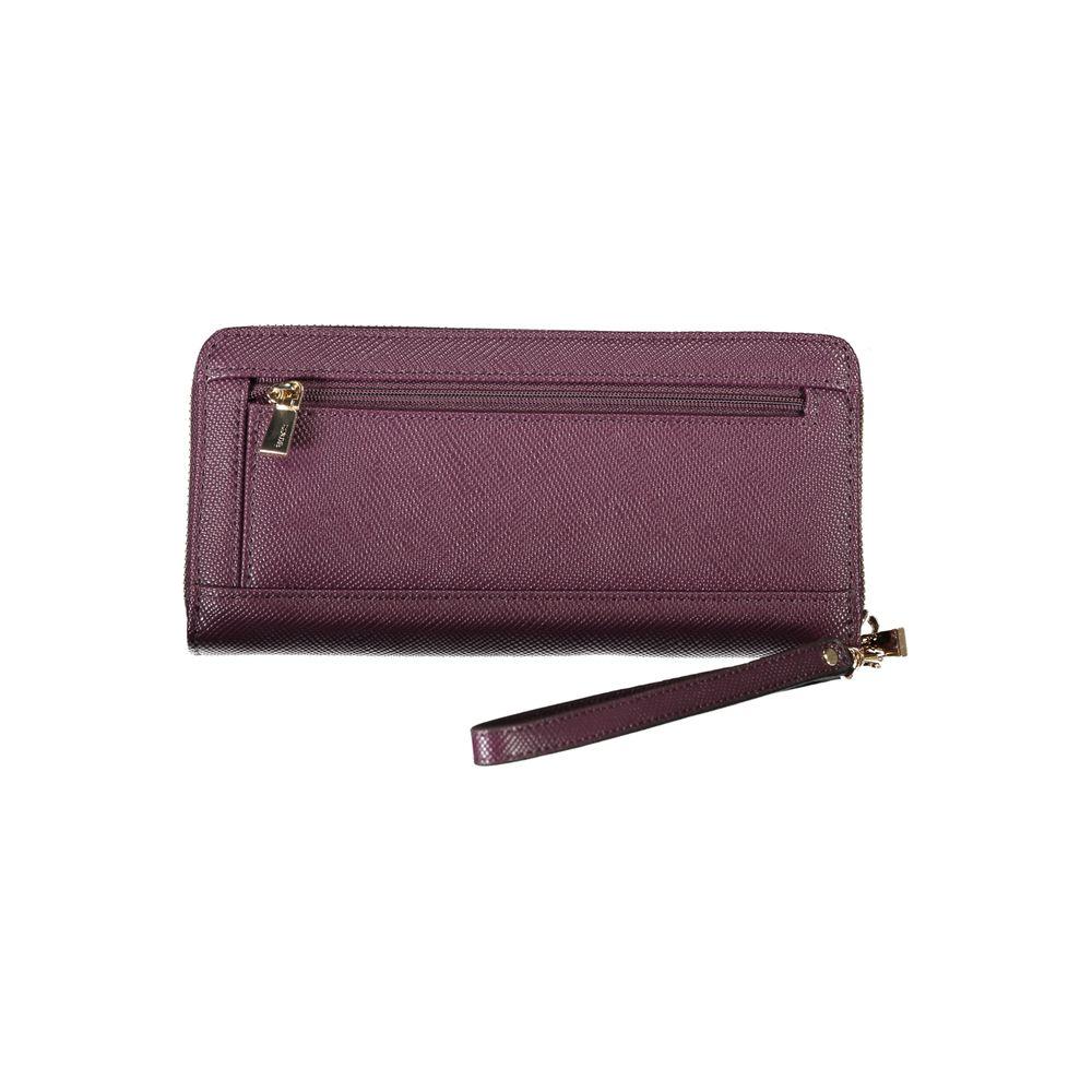 Guess Jeans Elegant Purple Zip Closure Wallet with Logo Detail elegant-purple-zip-closure-wallet-with-logo-detail