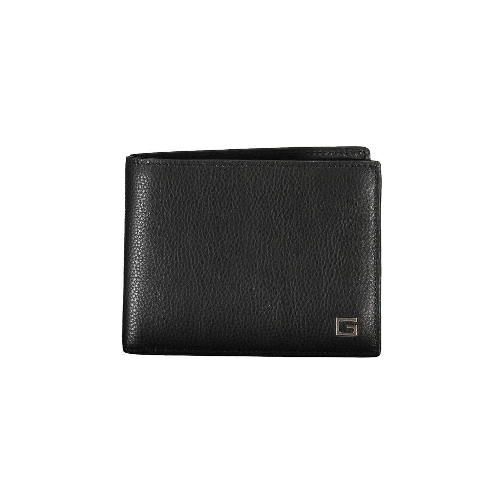 Guess Jeans Sleek Black Leather Dual Compartment Wallet sleek-black-leather-dual-compartment-wallet-3