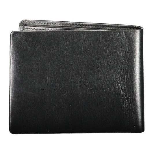 Guess Jeans | Elegant Black Leather Men's Wallet| McRichard Designer Brands   