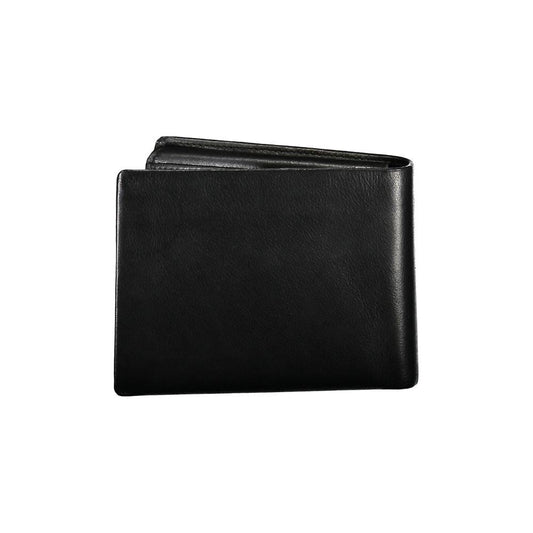 Guess Jeans | Sleek Black Leather Bifold Wallet| McRichard Designer Brands   