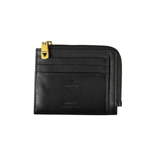 Sleek Black Leather Wallet with RFID Block