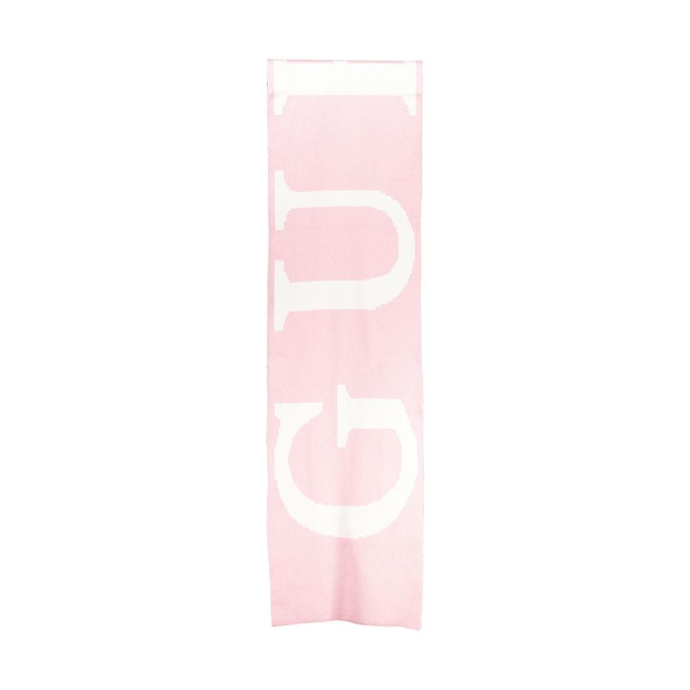 Guess Jeans Pink Cotton Scarf pink-cotton-scarf-1