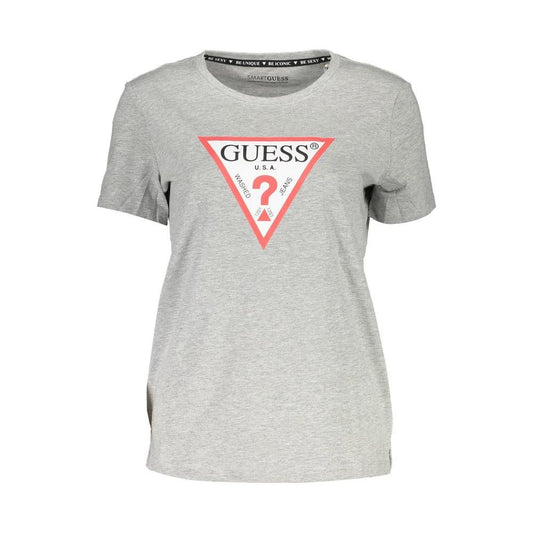 Elite Gray Organic Cotton Tee for Her