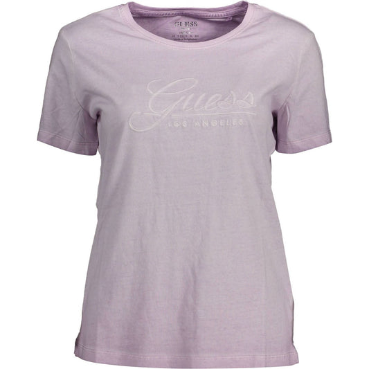 Guess Jeans | Chic Faded Pink Logo Tee| McRichard Designer Brands   