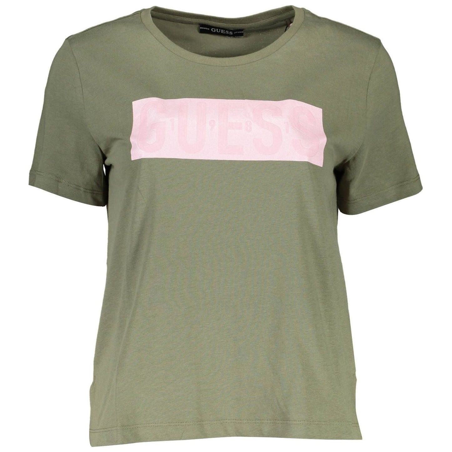 Guess Jeans Chic Green Logo Tee with Short Sleeves chic-green-logo-tee-with-short-sleeves