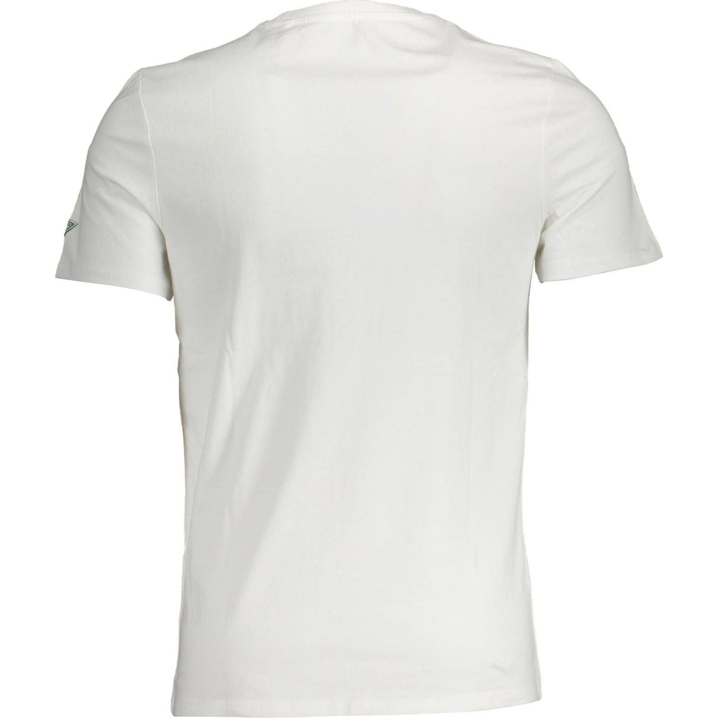 Guess Jeans Elegant Slim Fit White Tee with Print Detail elegant-slim-fit-white-tee-with-print-detail