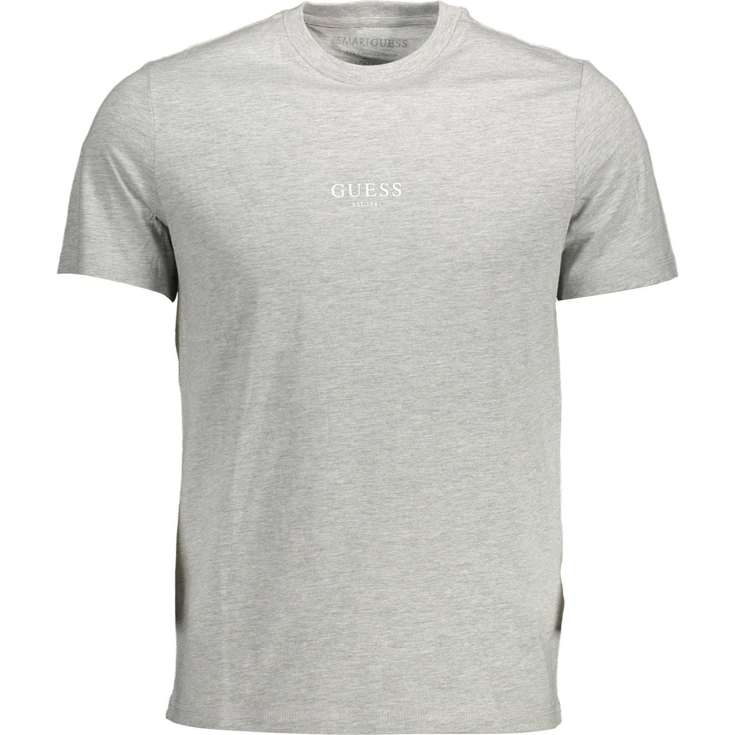 Guess Jeans Chic Gray Slim Fit Organic Cotton Tee chic-gray-slim-fit-organic-cotton-tee