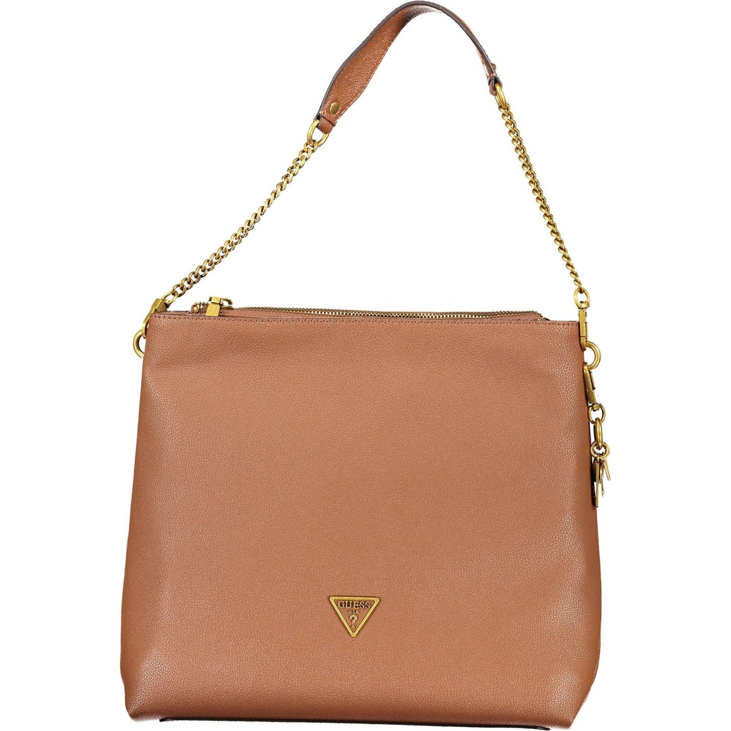 Guess Jeans Chic Brown Polyurethane Shoulder Bag chic-brown-polyurethane-shoulder-bag