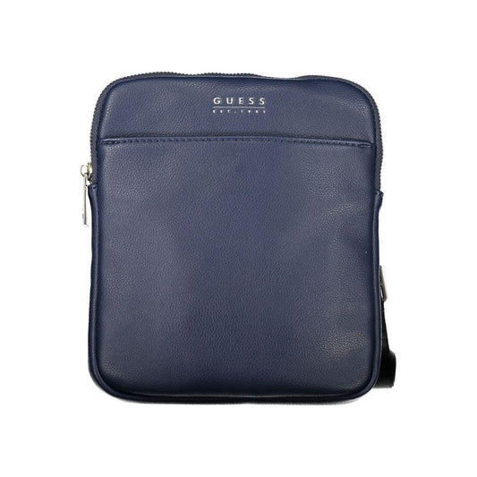 Guess Jeans | Sleek Blue Shoulder Bag with Ample Storage| McRichard Designer Brands   