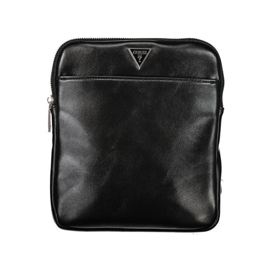 Guess Jeans Sleek Black Shoulder Bag with Adjustable Strap sleek-black-shoulder-bag-with-adjustable-strap