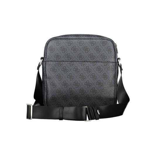 Guess Jeans Elegant Black Shoulder Bag with Contrasting Details elegant-black-shoulder-bag-with-contrasting-details-2