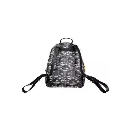 Elegant Black Polyethylene Backpack