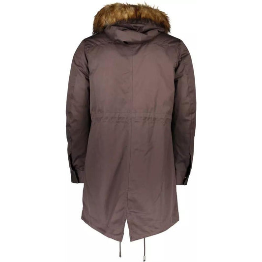 Marciano by GuessChic Long Sleeve Layered Jacket with Faux Fur HoodMcRichard Designer Brands£189.00