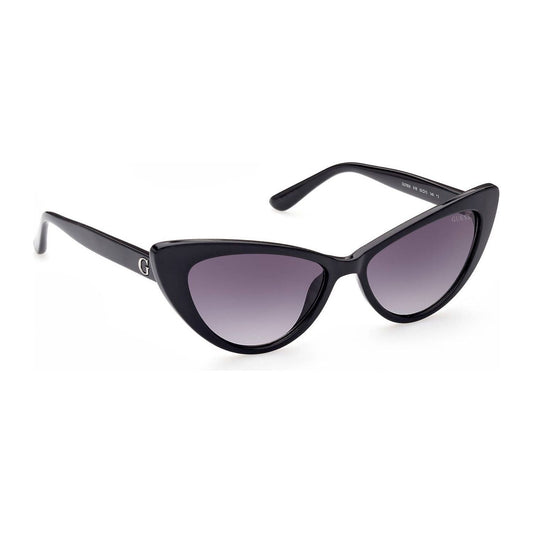 Sleek Teardrop Black Sunglasses