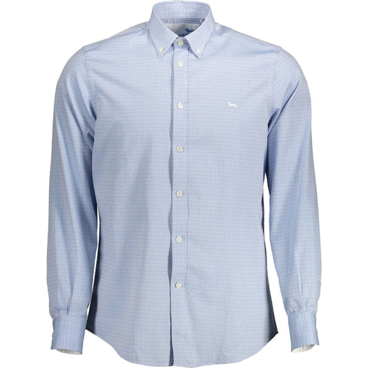Light Blue Cotton Regular Fit Shirt