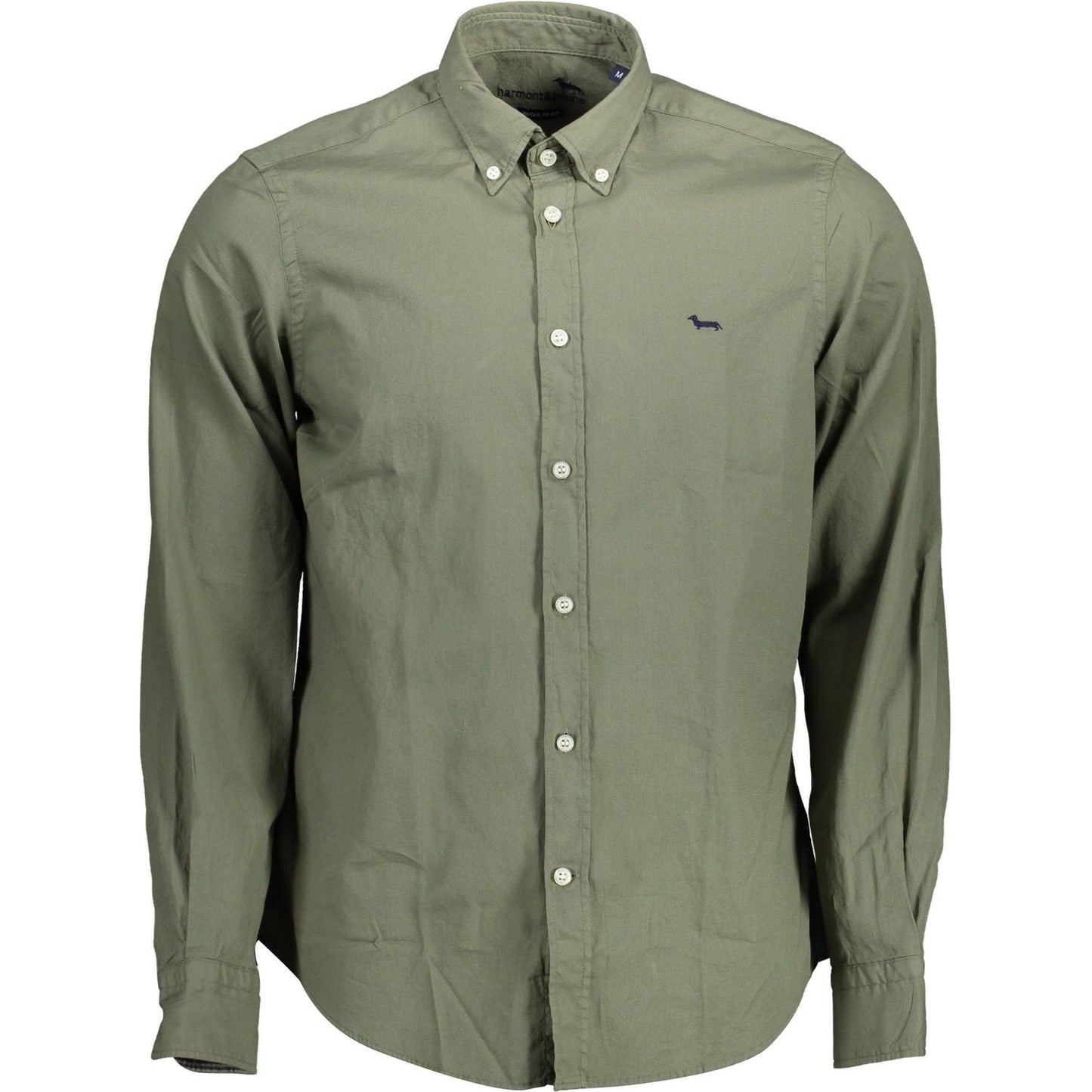 Harmont & Blaine Elegant Green Long Sleeve Button-Down Shirt elegant-green-long-sleeve-button-down-shirt