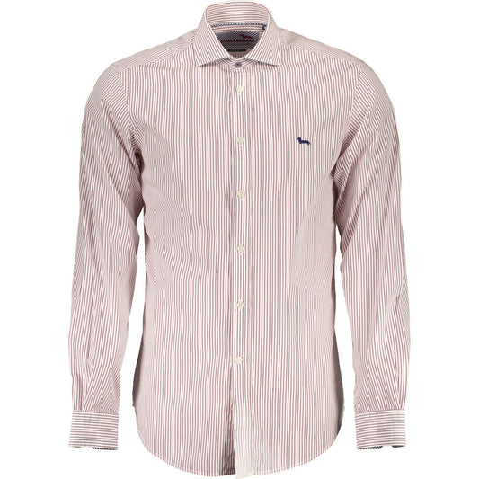 Harmont & Blaine | Elegant Purple Cotton Dress Shirt| McRichard Designer Brands   