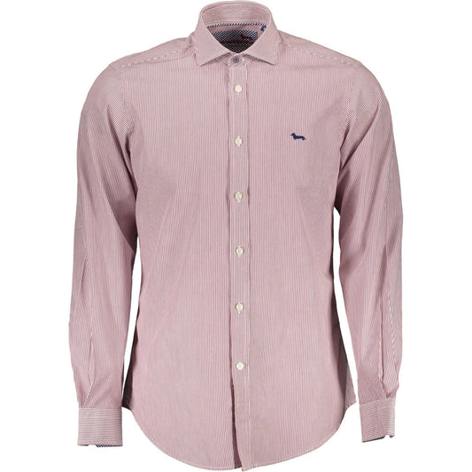 Harmont & Blaine | Elegant Purple Narrow Fit Shirt with French Collar| McRichard Designer Brands   