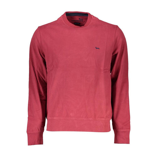 Harmont & Blaine | Chic Pink Crew Neck Embroidered Sweater| McRichard Designer Brands   