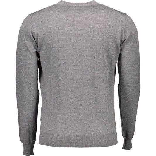 Harmont & Blaine | Elegant Gray Wool Sweater for Men| McRichard Designer Brands   