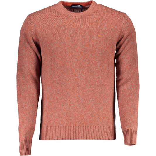 Harmont & Blaine | Elegant Pink Crew Neck Sweater with Embroidery| McRichard Designer Brands   
