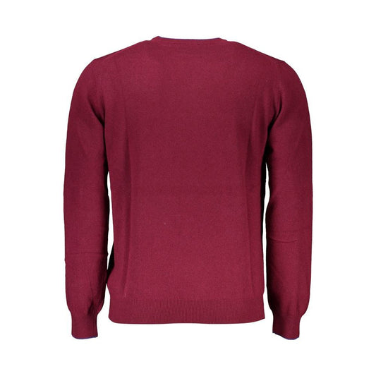 Harmont & Blaine | Chic Pink Crew Neck Sweater with Contrast Details| McRichard Designer Brands   