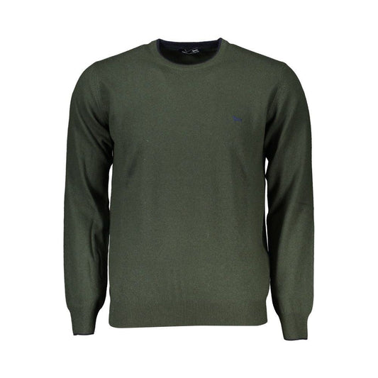 Harmont & Blaine Chic Green Crew Neck Designer Sweater chic-green-crew-neck-designer-sweater