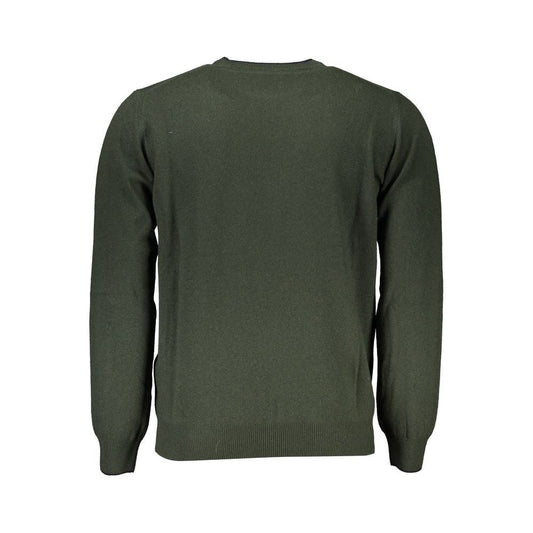 Harmont & Blaine | Chic Green Crew Neck Designer Sweater| McRichard Designer Brands   