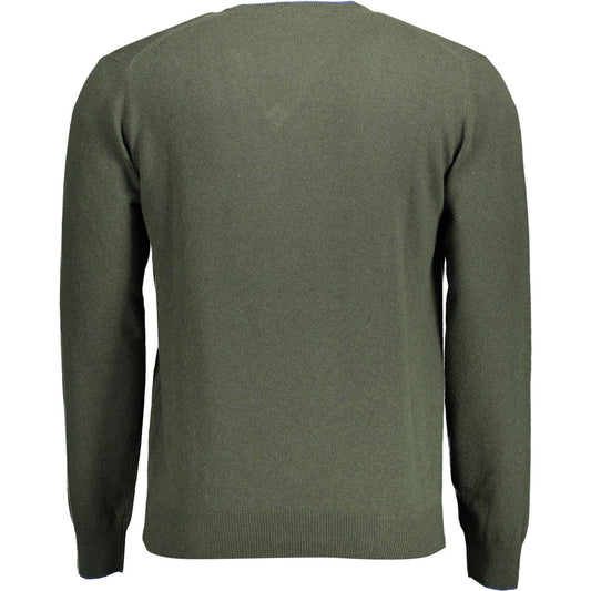 Harmont & Blaine | Chic V-Neck Sweater with Contrasting Details| McRichard Designer Brands   