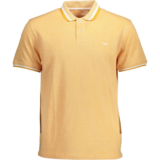 Harmont & Blaine | Vibrant Orange Regular Fit Polo Shirt with Logo| McRichard Designer Brands   