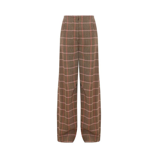 Lardini Elegant Brown Viscose Pants for Sophisticated Style elegant-brown-viscose-pants-for-sophisticated-style