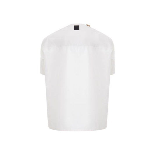 Emporio Armani Elegant White Cotton Men's Shirt elegant-white-cotton-mens-shirt-1