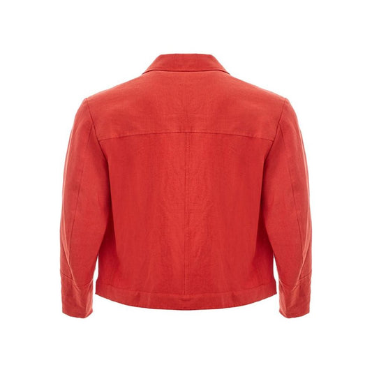Sealup Elegant Orange Polyester Jacket chic-orange-polyester-jacket-for-men