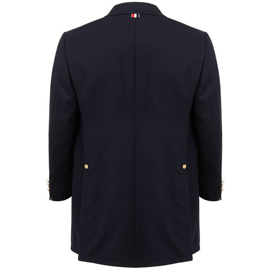Thom Browne Elegant Blue Wool Men's Jacket elegant-blue-wool-mens-jacket